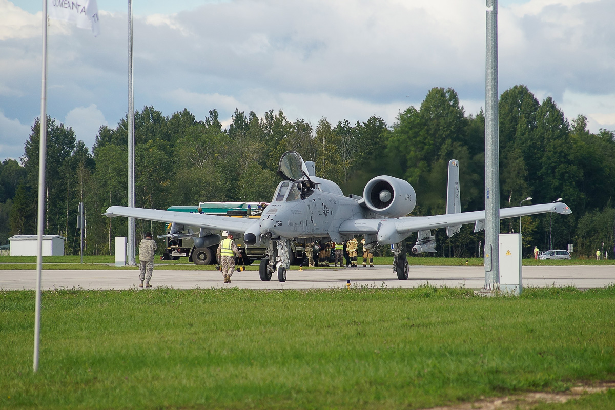 Авиабаза Лиелварде: A-10 Thunderbolt II