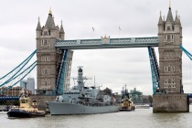Фрегат HMS Portland прибыл в Лондон