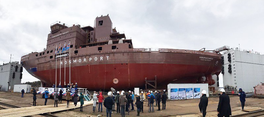 Спущен на воду ледокол «Новороссийск»