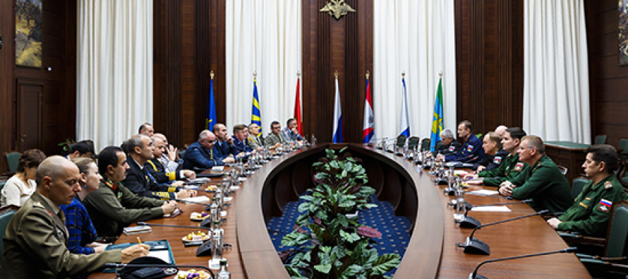 Встреча с военными атташе в министерстве обороны РФ