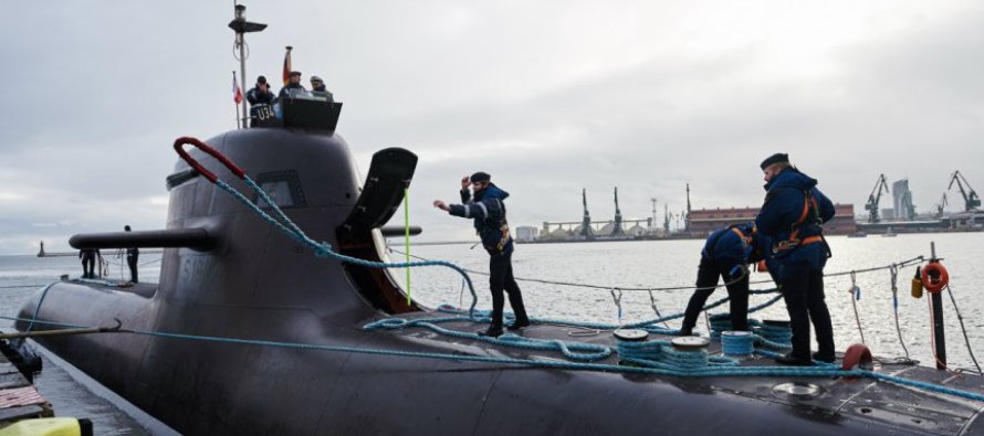 Визит германской подводной лодкой в ​Гдыню