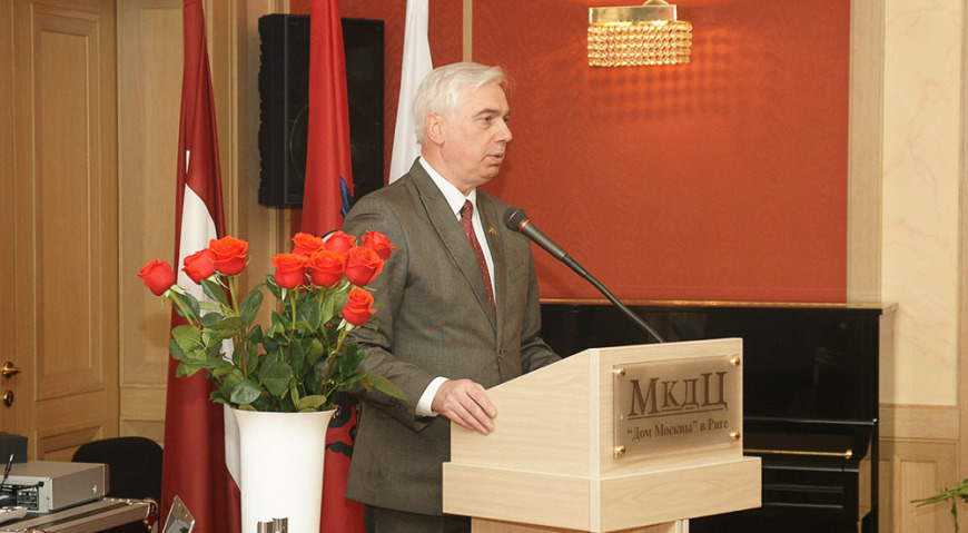 Председатель Совета общественных организаций Латвии В. И. Гущин