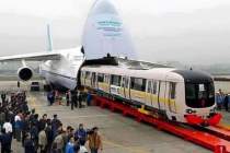 Транспортный самолёт «Руслан» перевозил метропоезд