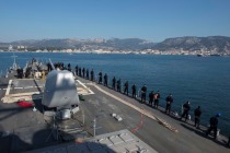 USS Porter прибыл в Тулон, Франция