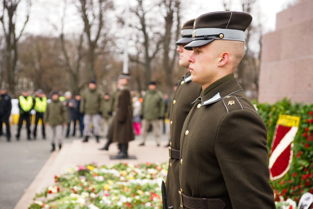 Шествие памяти легионеров Waffen SS в Риге