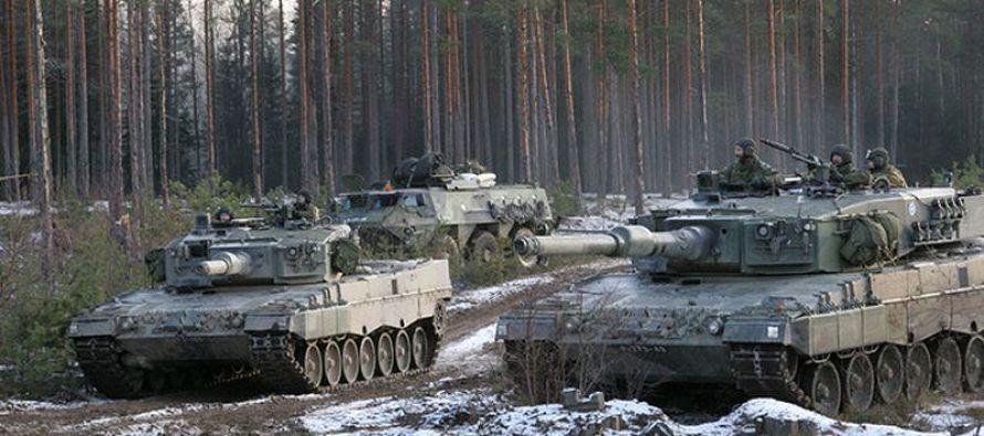 Учения бронетанковых войск Финляндии