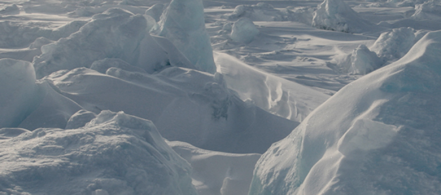Десантники в Арктике преодолевают открытую воду