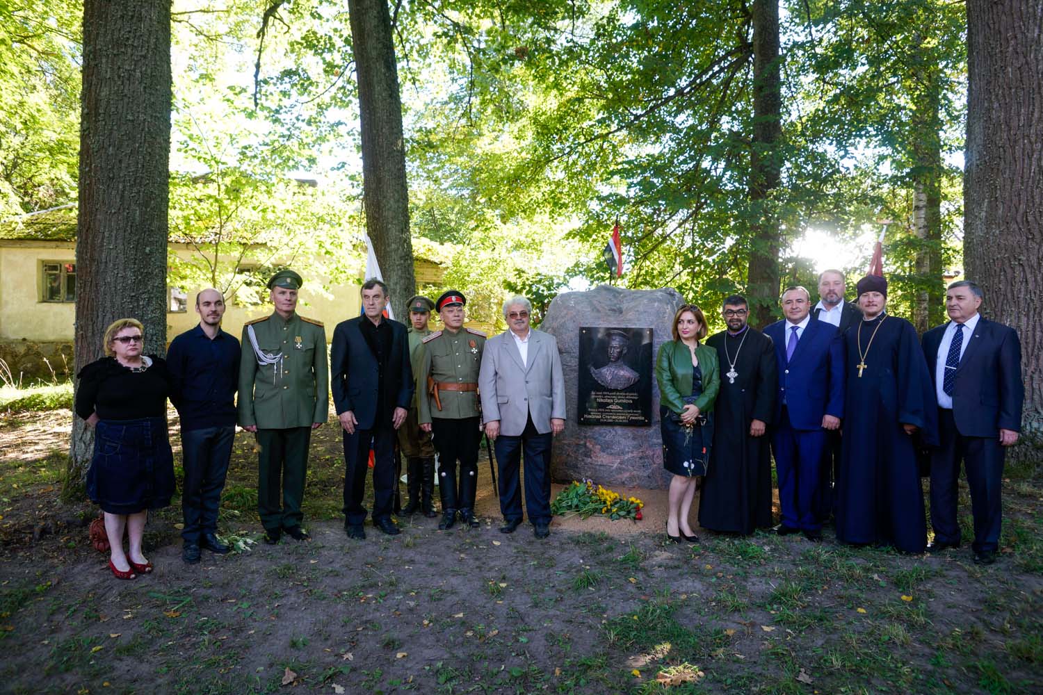 Открытие памятной доски Николаю Гумилёву