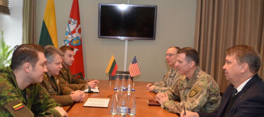 Встреча командующих ВС Литвы и спецназа США