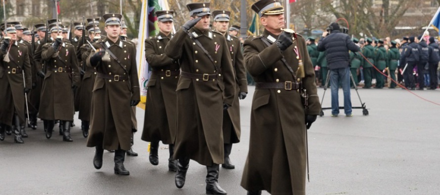 Посещение Штабного батальона НВС Латвии