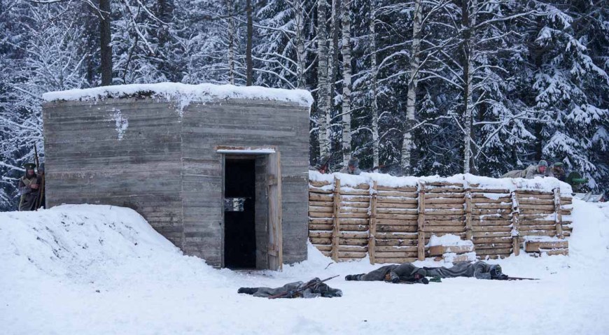 Восстановленный бетонный немецкий бункер Первой мировой войны в Мангали