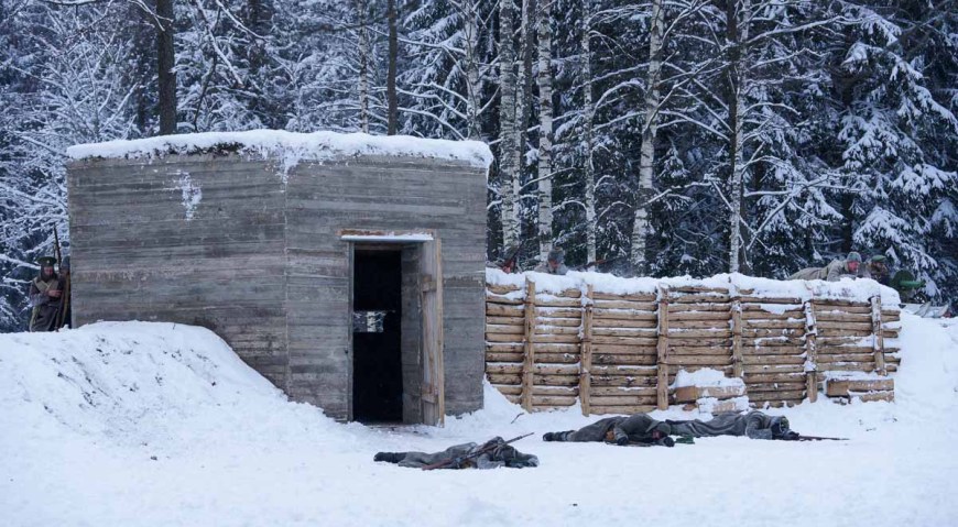 Восстановленный бетонный немецкий бункер Первой мировой войны в Мангали