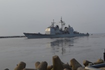 Американский крейсер УРО прибыл в Клайпеду