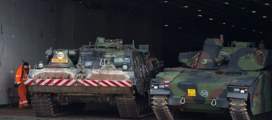 В Литву прибыла голландская военная техника