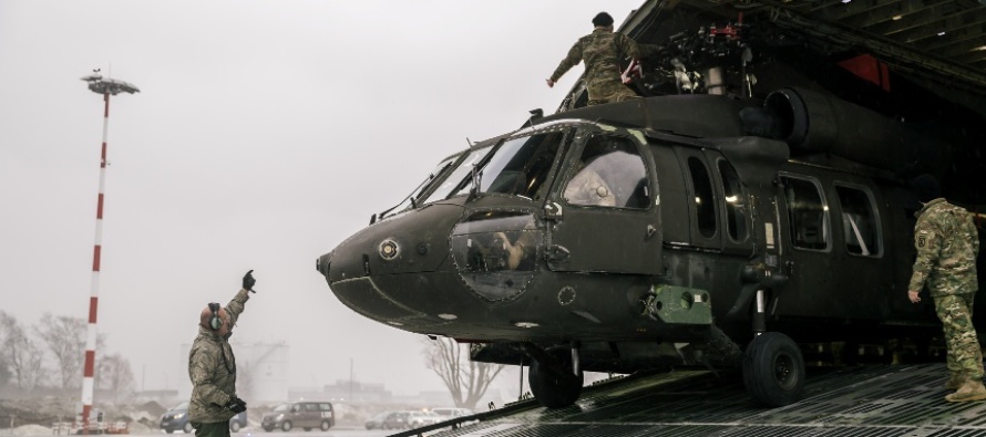 В Латвию доставлены вертолёты «Black Hawk»