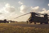 Три вертолёта «Chinook» прибыли в Лиелварде