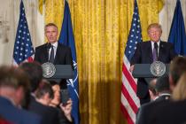 Встреча Генсека НАТО и президента США