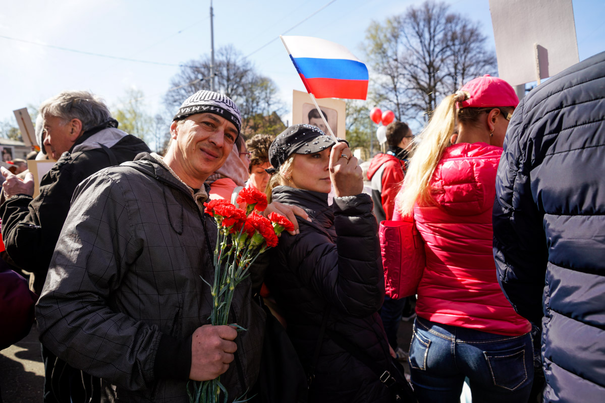 Бессмертный полк 2017 в Риге