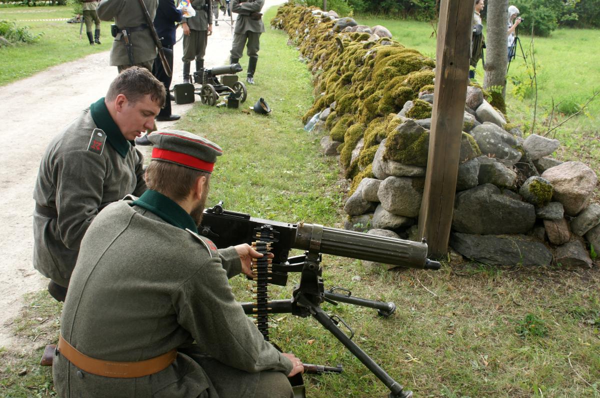 На острове Муху. Перед боем