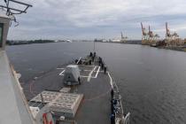 Эсминец «USS James E. Williams» прибыл в Ригу