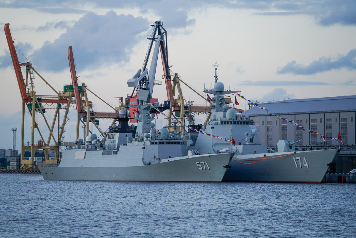 Корабли китайского ВМФ в Риге