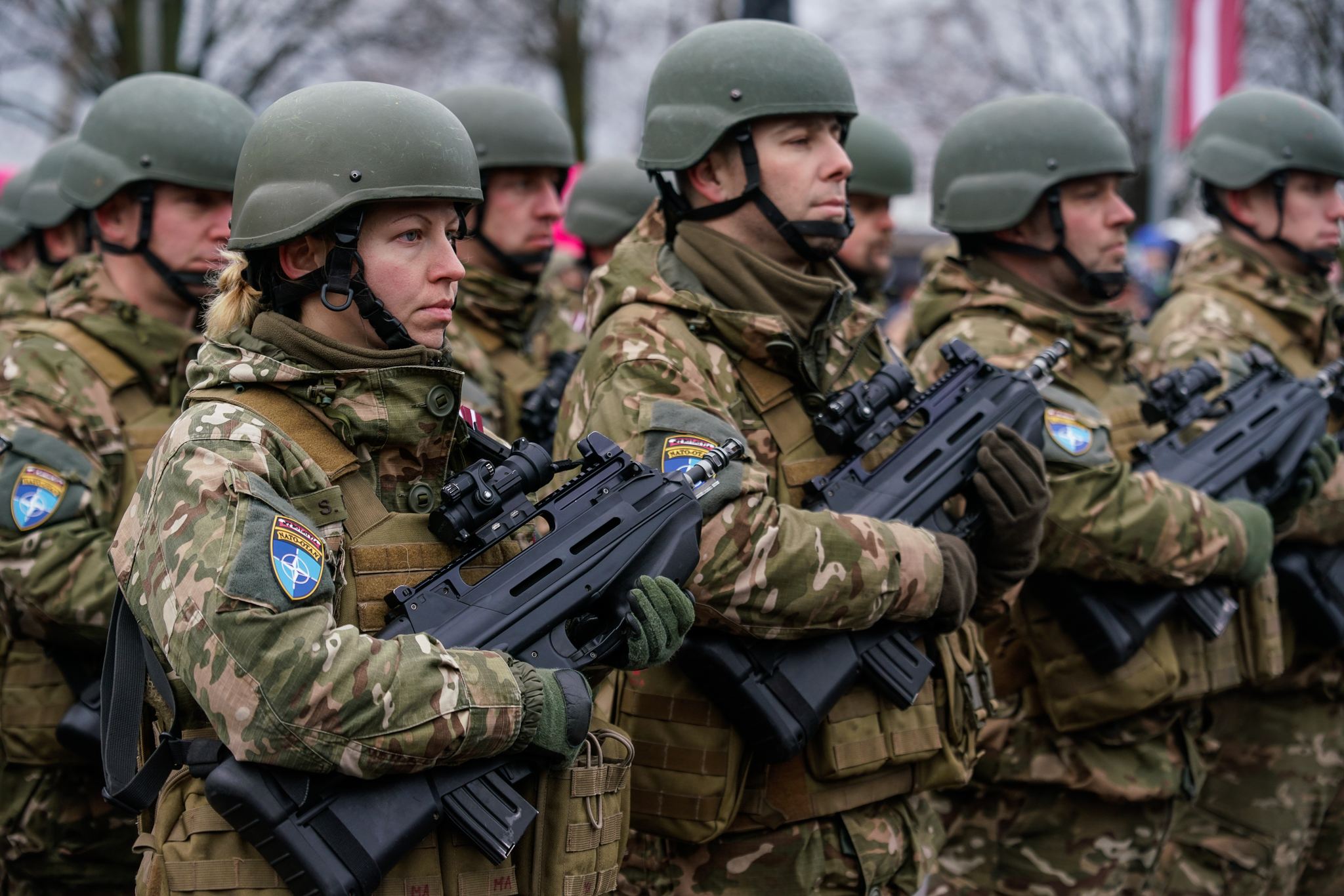 Парад в День независимости Латвии