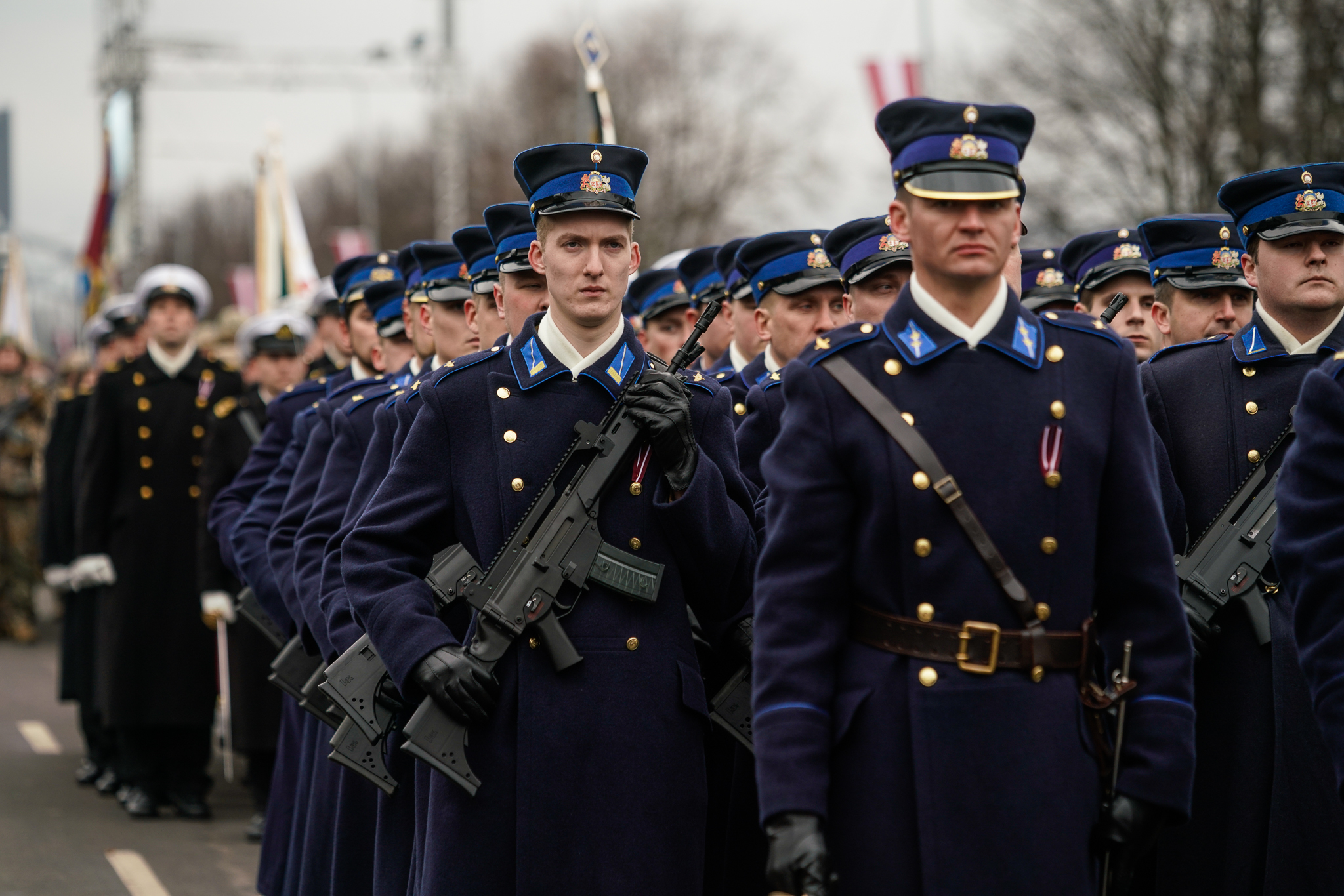 Парад в День независимости Латвии