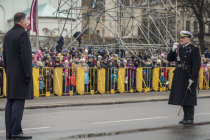 Речь президента Раймонда Вейониса на параде 18 ноября