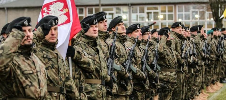 Польских солдат проводили на службу в Латвию