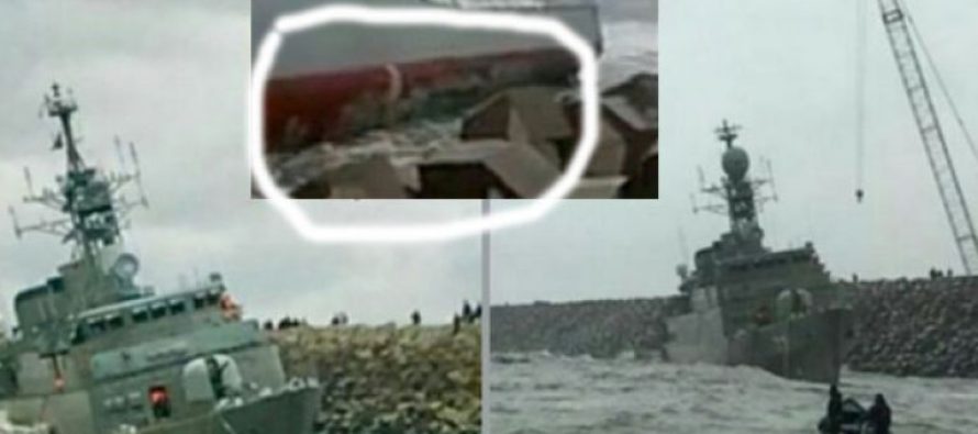 Иранский фрегат ушёл под воду на Каспии