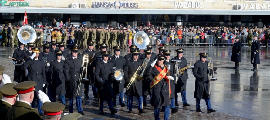 Эпизоды с парада к 100-летию Эстонской Республики