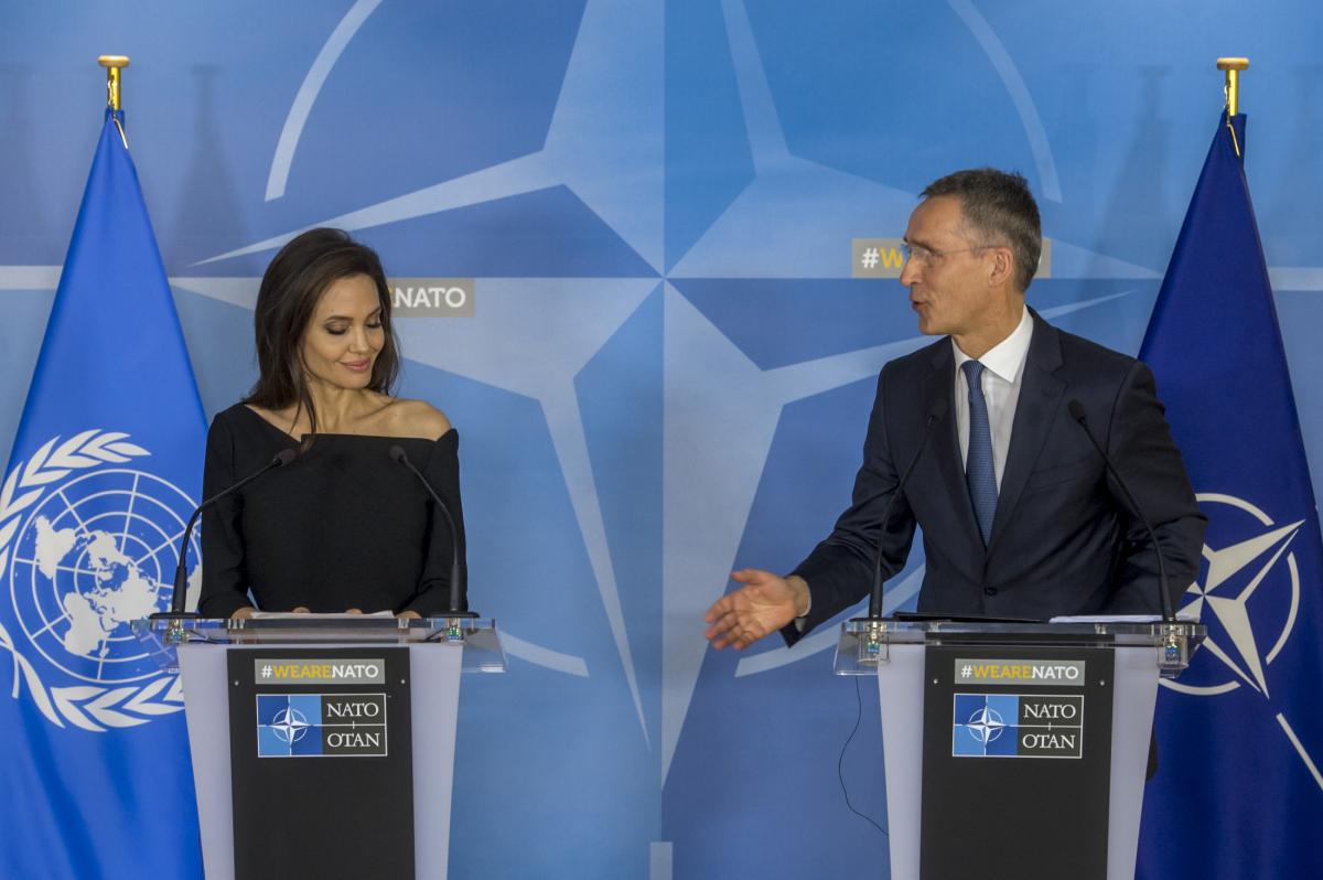 Визит Специального посланника ООН Анджелины Джоли в НАТО