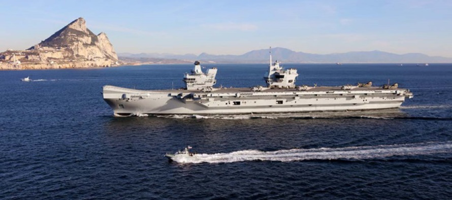 HMS Queen Elizabeth прибыл в Гибралтар