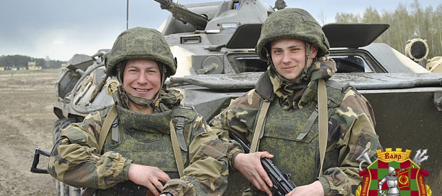 Учения на полигоне Брестский