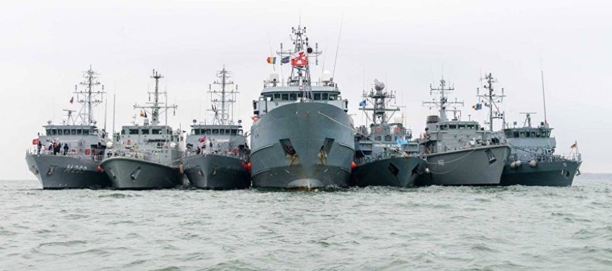 40 кораблей НАТО участвуют в маневрах в Балтийском море