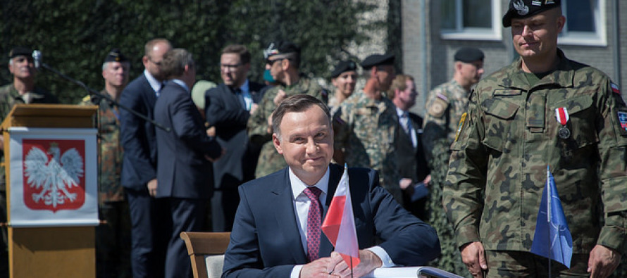 Президент Польши побывал на базе в Адажи