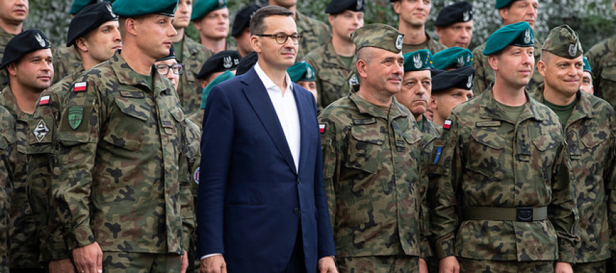 Визит премьер-министра Польши на базу в Адажи