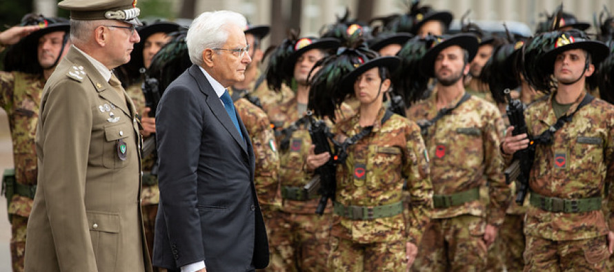 Базу в Адажи посетил президент Италии