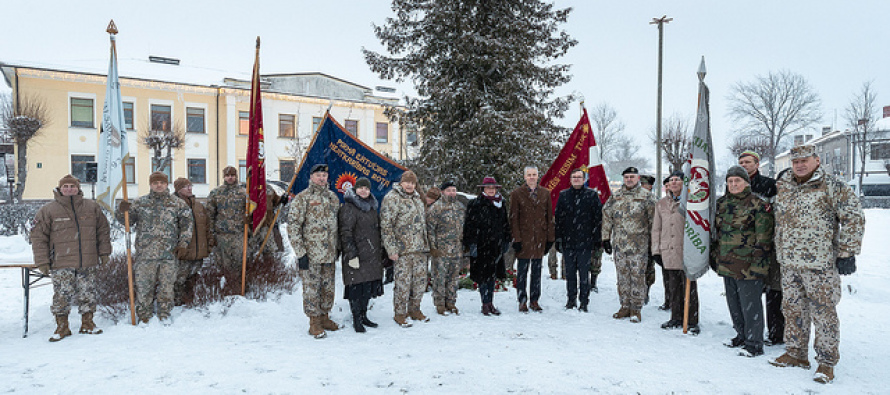 Памятное мероприятие «День Знамени» в Скрунде