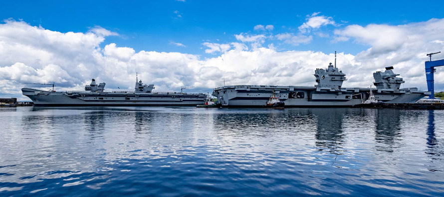 HMS Queen Elizabeth прошел осмотр в сухом доке