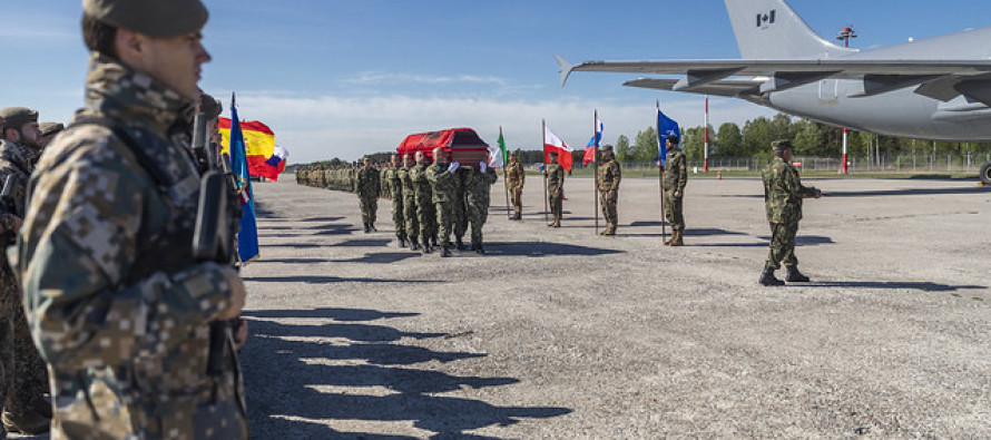 Прощание с командиром Албанского контингента