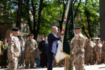 Церемония смены командира Земессардзе