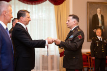 Присвоение Илмару Атису Леиньшу звания бригадного генерала