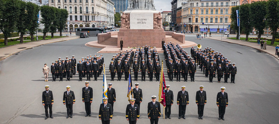 Празднование 100-летия Военного флота Латвийской армии