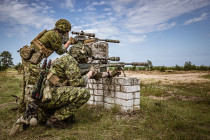 Соревнование снайперов прошли в латвийских НВС