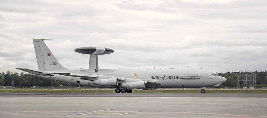 Самолёт AWACS приземлился в аэропорту «Рига»
