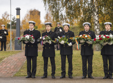 Памятная церемония в Даугавгриве