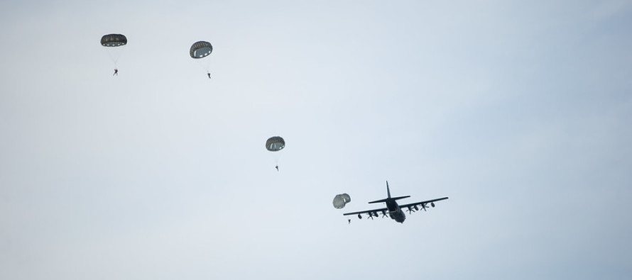 Воздушно-десантные учения в Лиелварде