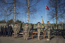 Смена командира 19-го батальона обеспечения боя Земессардзе