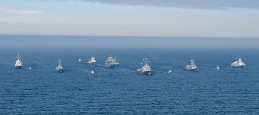 Морские и воздушные силы НАТО упражняются в Балтийском море